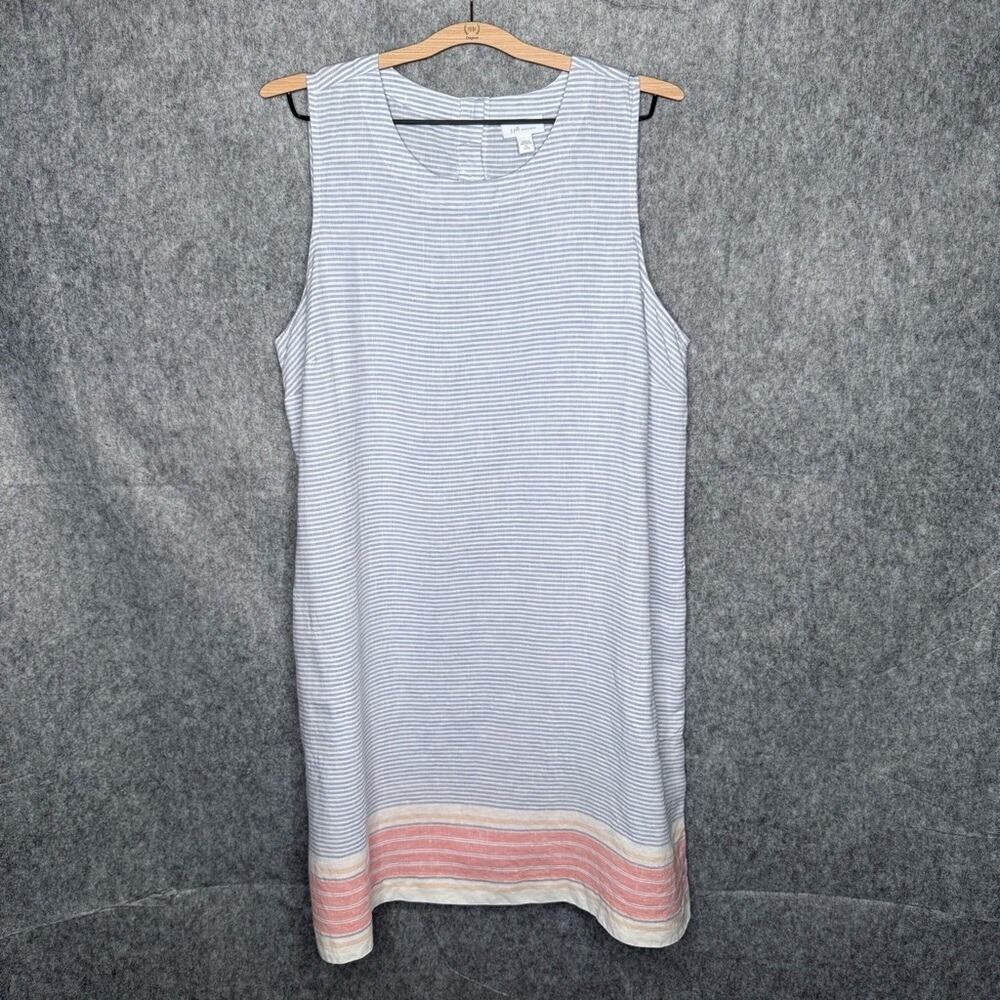 J. Jill Love Linen Collection Women's Petite Sleeveless Linen Dress- Sz Xlp